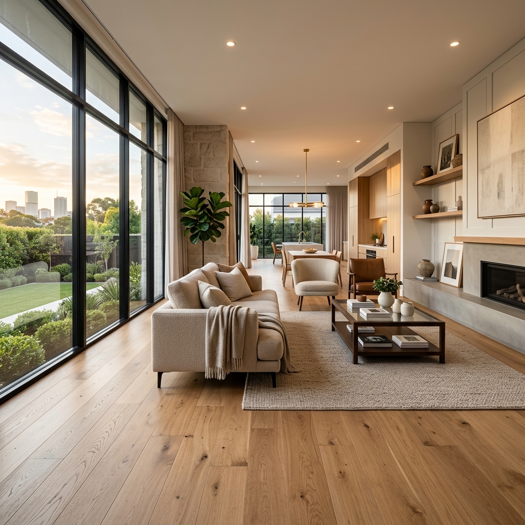 Luxury interior with premium flooring